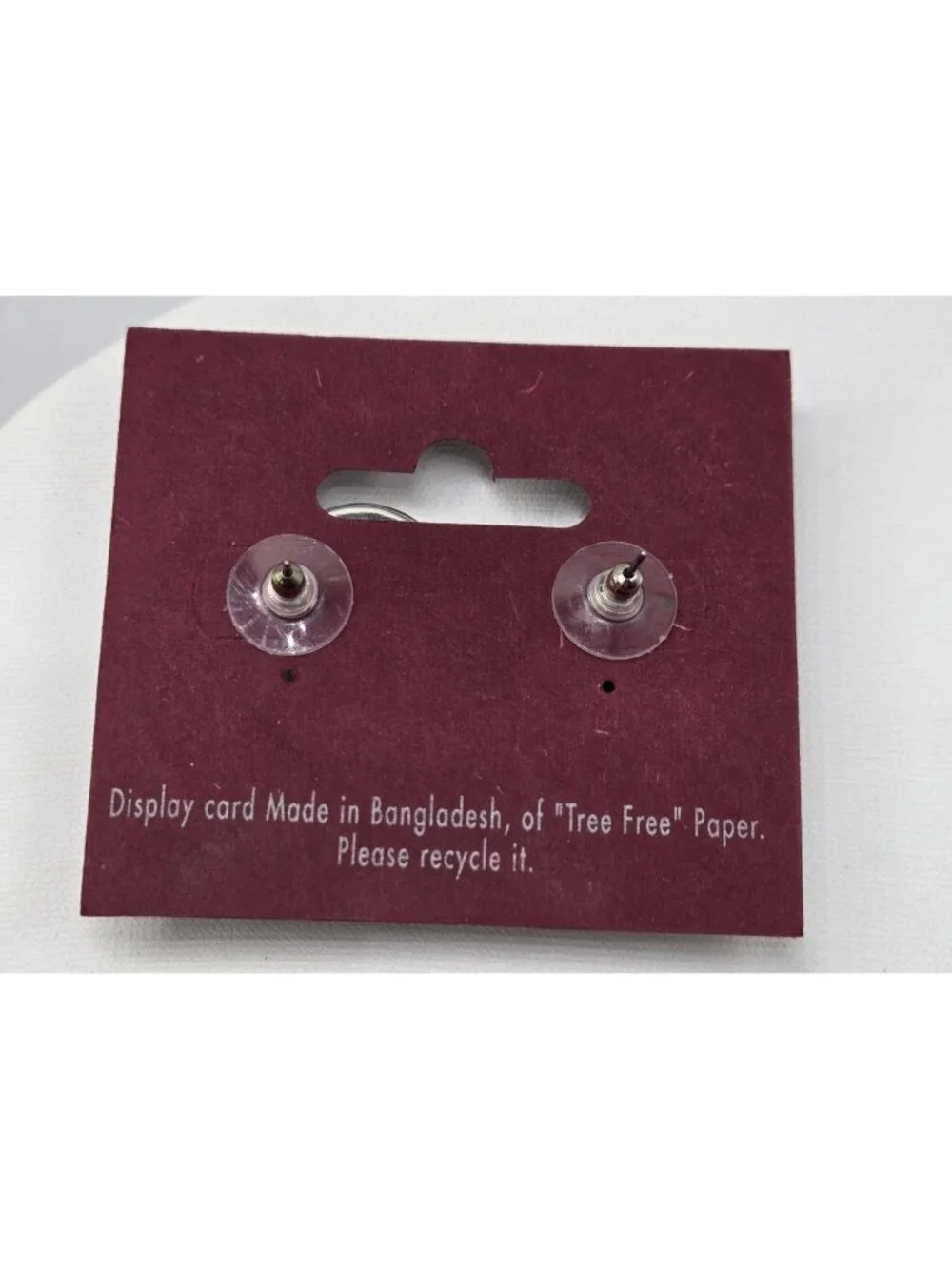 Glittery Round Stud Earrings With Multicolor & Blue Sparkle